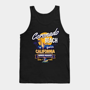 Coronado Beach California Summer Paradise Tank Top